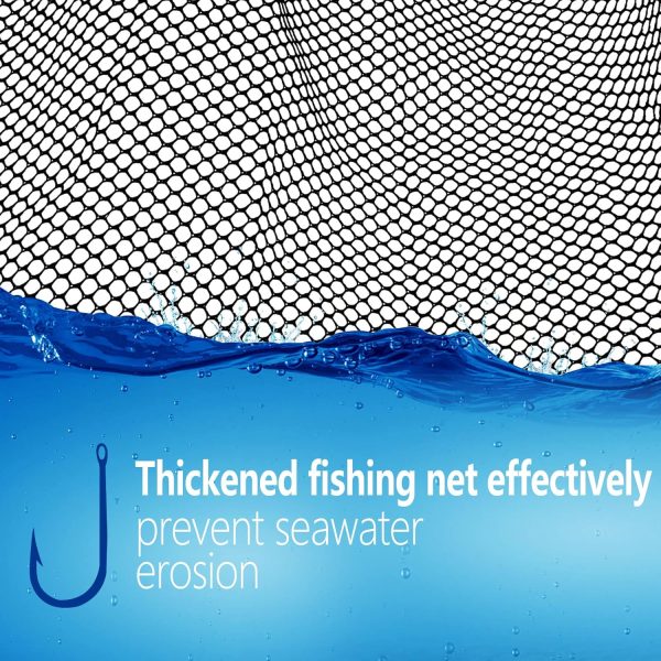 SAN LIKE Fishing Net Fish Landing Net Collapsible Fish Net with Anti-Slip Telescoping Rubber Pole Handle for Kids Adults in Saltwater Freshwater Multi-Size Extending to 37/42/43/51/69/71/89/98inch - Image 5