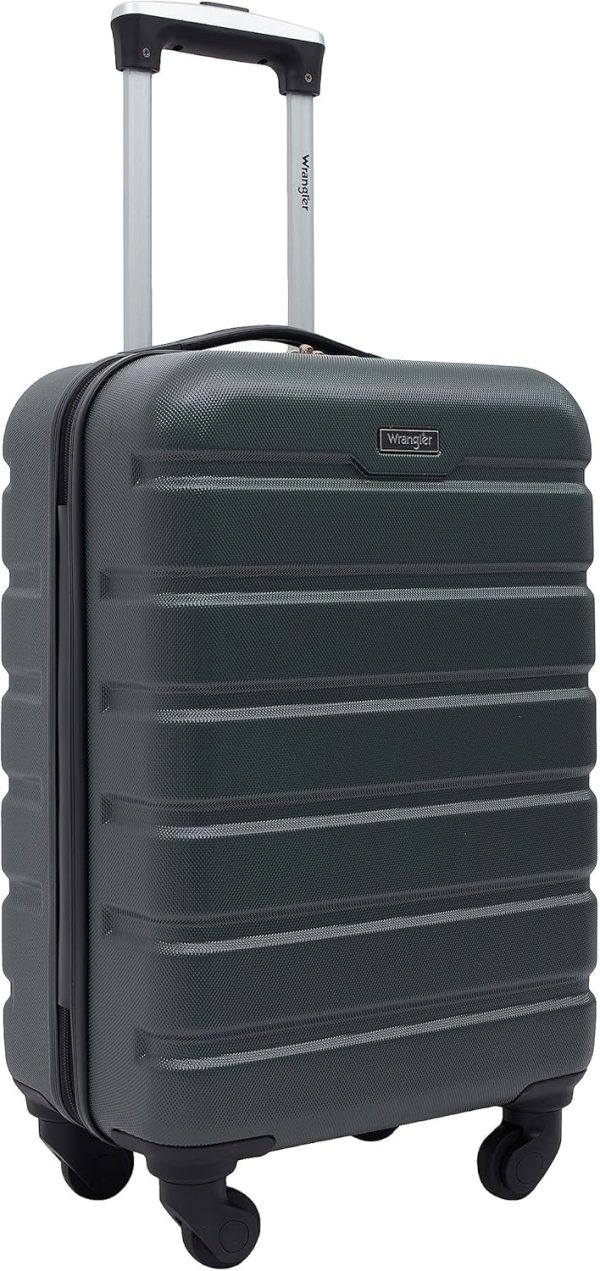 Hardside Carry-On Spinner Luggage, Olive, 20-Inch - Image 2