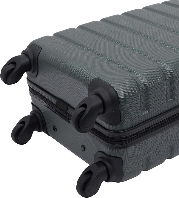 Hardside Carry-On Spinner Luggage, Olive, 20-Inch - Image 4
